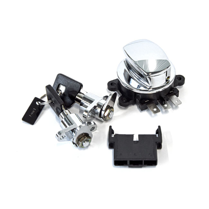FLHR IGNITION SWITCH & SADDLEBAG LOCK KIT. CHROME 577026