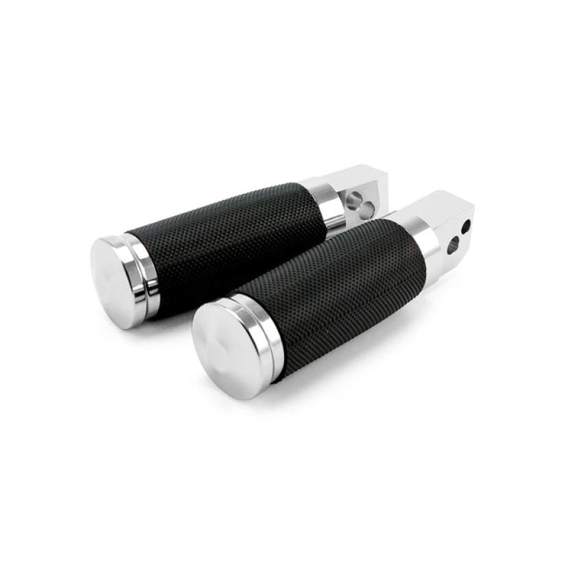 CALIBER PASSENGER FOOTPEGS, POLISHED CLASSIC STYLED FOOTPEGS WITH A DU 577033