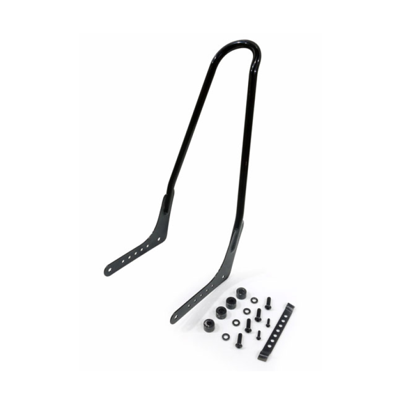 SISSY BAR KIT 21" UPRIGHT BLACK  GLOSS BLACK; ONE-PIECE CONSTRUCTION; 577053