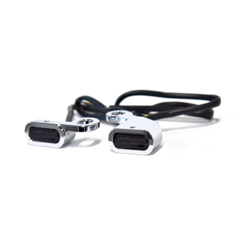FASTLINE, BELOW BAR LED TURN SIGNAL SET. CHROME 577088