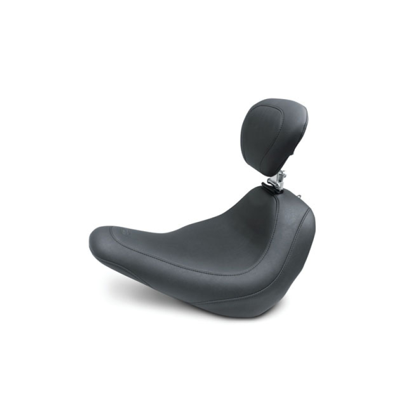 MUSTANG, WIDE TRIPPER SOLO SEAT W/RIDER BACKREST BLACK. 14" WIDE. THE 577183