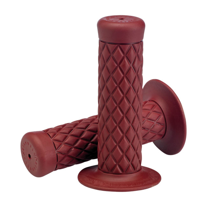 BILTWELL 1" TPV GRIPS THRUSTER OXBLOODA TPV RUBBER GRIP SET, MANUFACT 578536