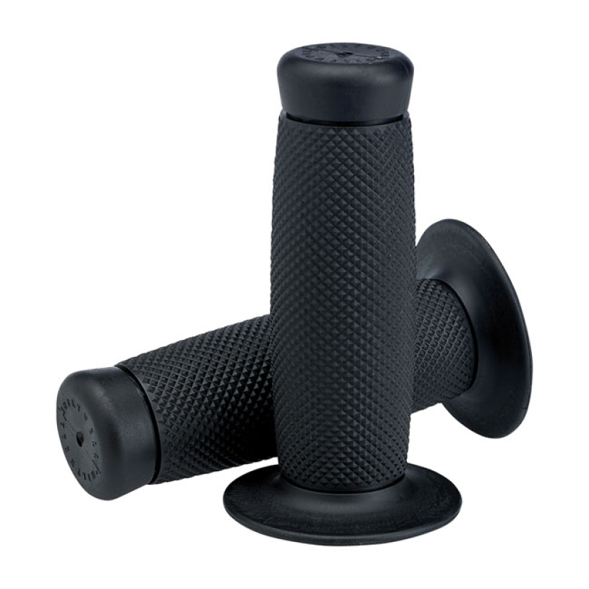BILTWELL 1" TPV GRIPS RENEGADE BLACK A TPV RUBBER GRIP SET; MANUFACTUR 578550