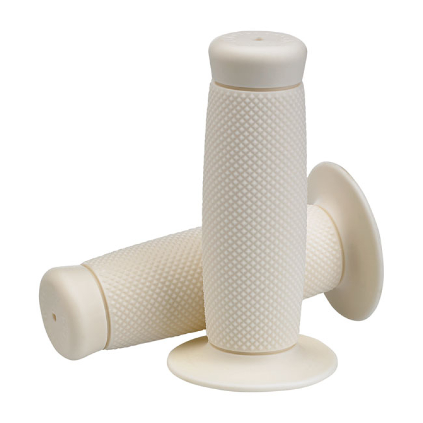 BILTWELL 1" TPV GRIPS RENEGADE WHITE A TPV RUBBER GRIP SET; MANUFACTUR 578551