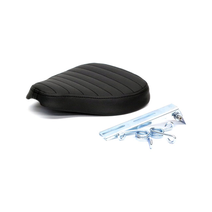 C-RACER, CLASSIC BOBBER SOLO SEAT. SMALL. BLACK BLACK SYNTHETIC LEATHE 578621
