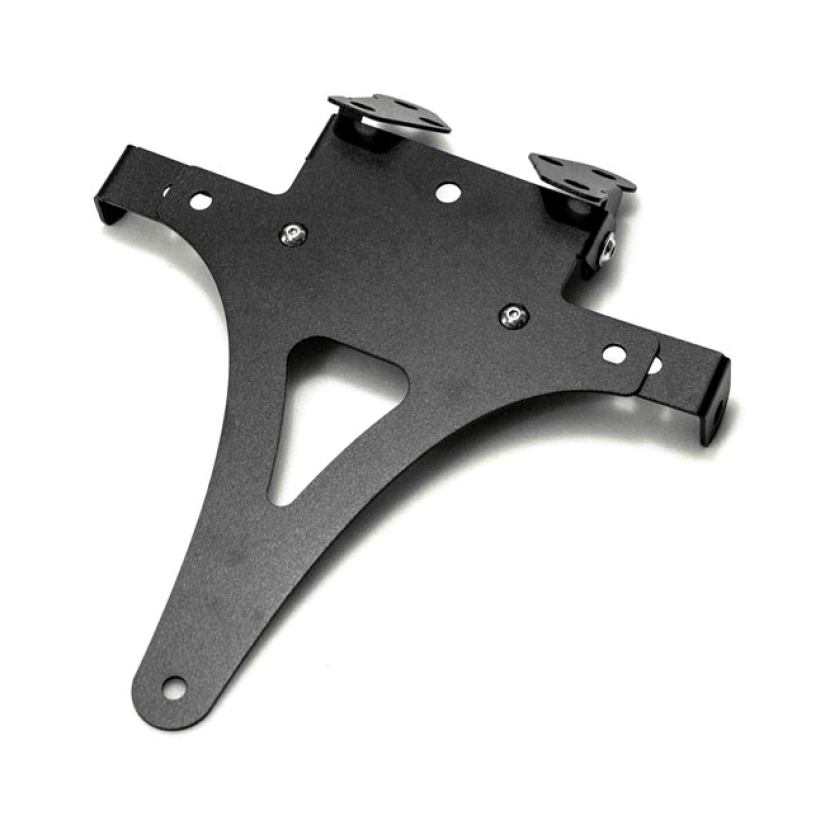 C-RACER, UNIVERSAL LICENSE PLATE HOLDER NO4 BLACK POWDER COATED STEEL 578726