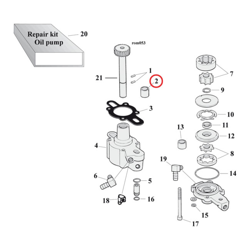 BUSHING, OIL PUMP GEAR SHAFT 580316