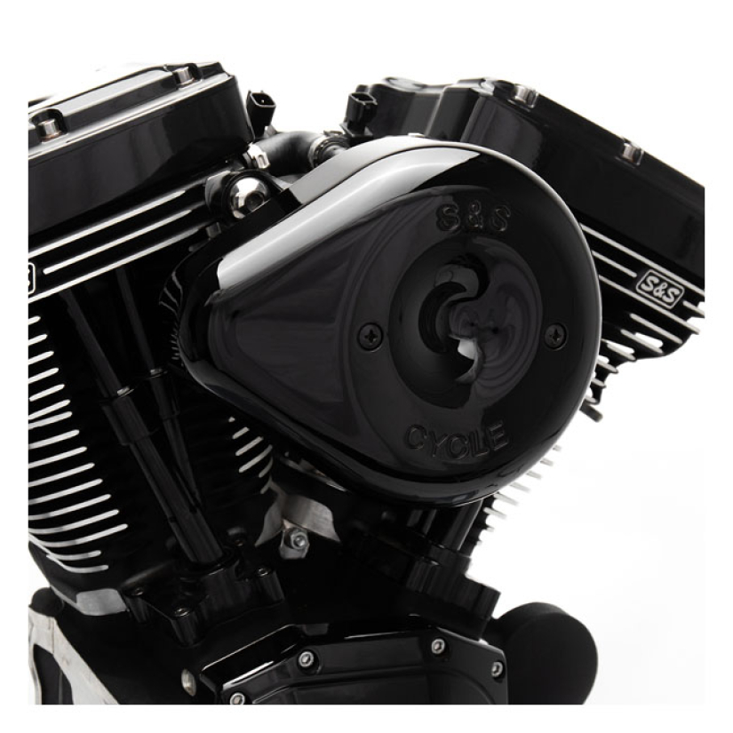 S&S STEALTH, BLACK TEARDROP AIR CLEANER KIT 580340
