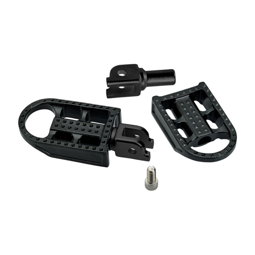 BILTWELL, MUSHMAN RIDER FOOT PEGS. BLACK 580371