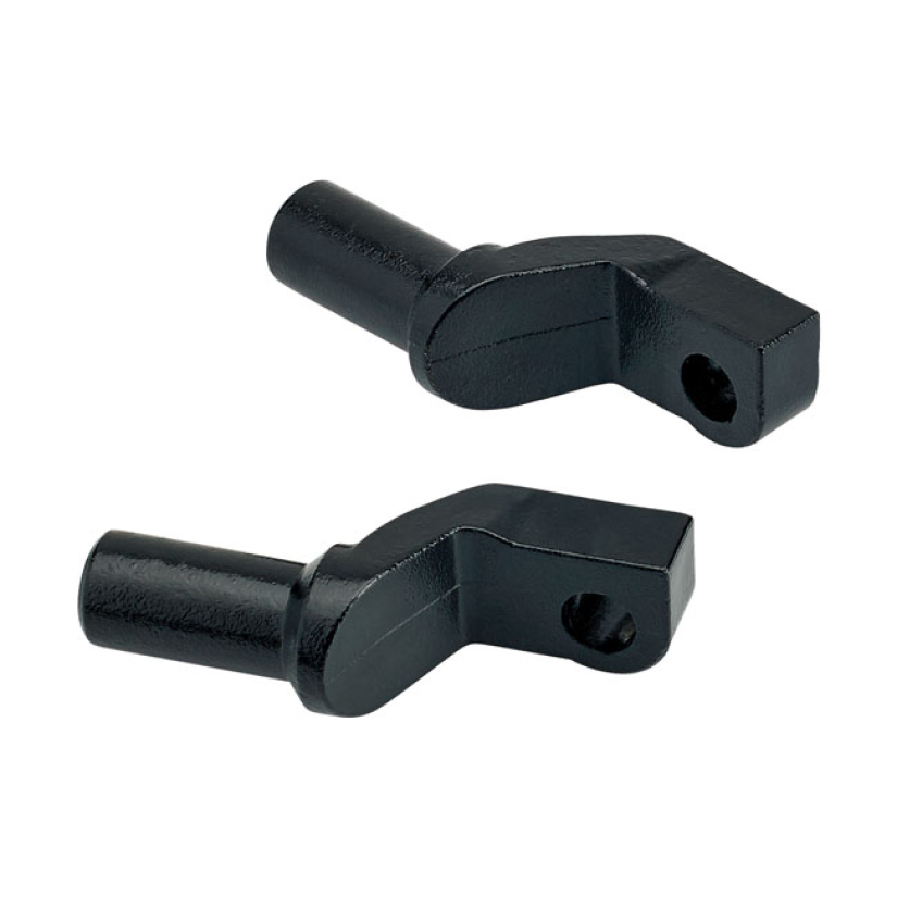 BILTWELL FOOTPEG CLEVIS RIDER BLACK BLACK ELECTROPLATED. ADAPTERS TO F 580384