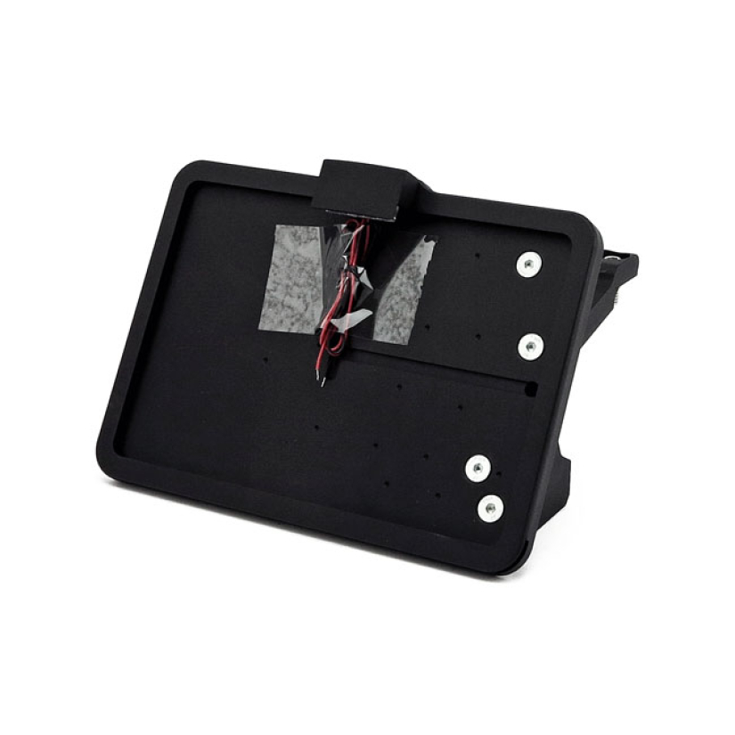 CPV, ''SLIDE-IN'' LICENSE PLATE BRACKET. SIDE MOUNT, BLACK BLACK POWDE 580412