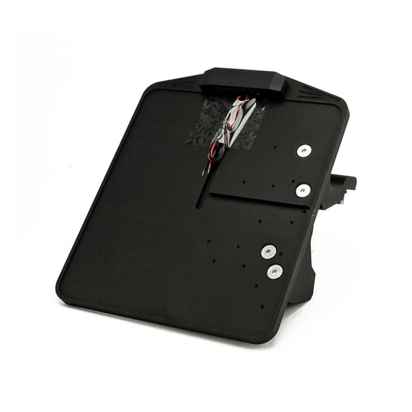 CPV, LICENSE PLATE BRACKET KIT SWING. BLACK. GERMANY BLACK POWDER COAT 580416