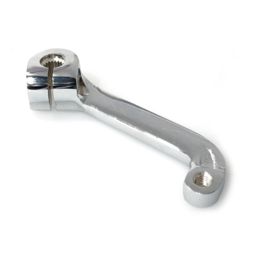 SHIFTER ARM, ON TRANSMISSION. CHROME STOCK REPLACEMENT SHIFTER ROD LEV 581691