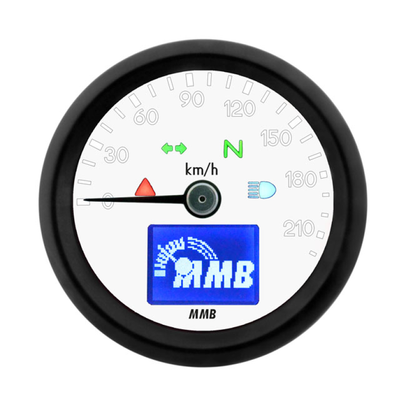 MMB 48MM ELECTRONIC SPEEDOMETER BASIC 220KMH BLACK 583855