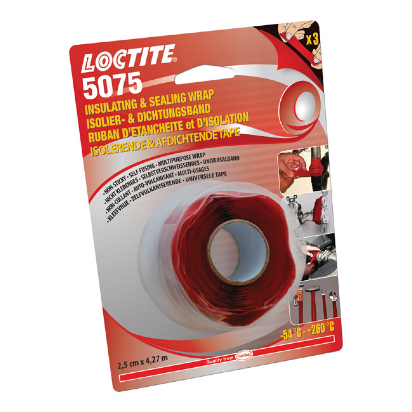 LOCTITE, 5075 RED INSULATING & SEALING WRAP TEMP. RANGE -54ØC UP TO 26 586003