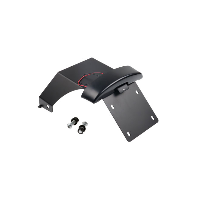 CULT-WERK, CENTER LICENSE PLATE BRACKET. BLACK COMES WITH APPROVAL. WI 586236