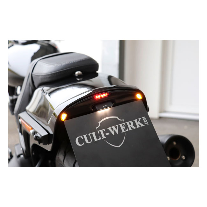 CULT-WERK LICENSE PLATE BRACKET. 2-1 TAILLIGHT/BRAKE LIGHT 586237