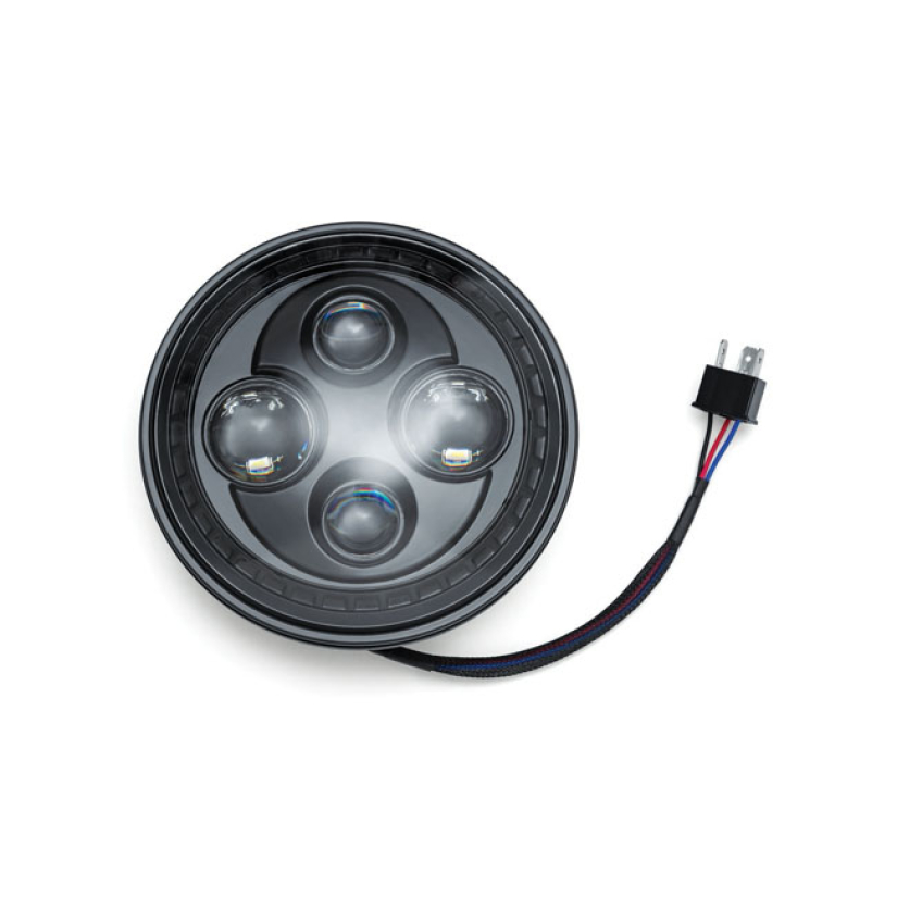 KURYAKYN ORBIT 7" HEADLAMP UNIT LED, BLACK 586422