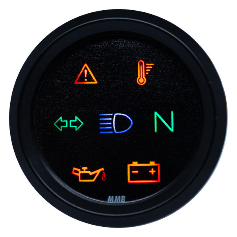 MMB 48MM ULTRA MINI INDICATOR LIGHTS BLACK 586678