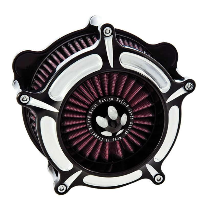 RSD, ''TURBINE'' AIR CLEANER KIT. BLACK CC BLACK CONTRAST CUT; BLACK A 589181