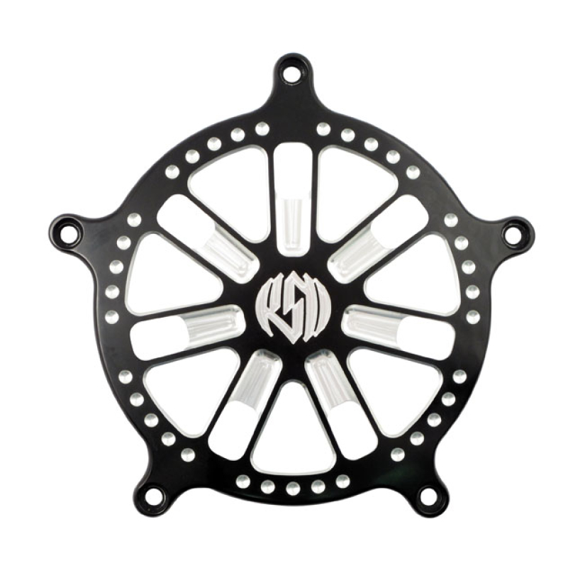 RSD, VENTURI AIR CLEANER FACE PLATE. SLAM, BLACK CC 589266