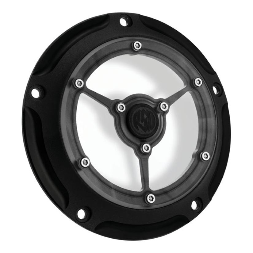 RSD, CLARITY DERBY COVER. BLACK OPS BLACK OPS; A GLOSS BLACK & WRINKLE 589317
