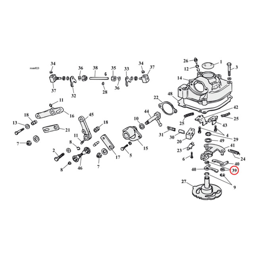 SPACER, SHIFTER PAWL 2 USED. OEM REPLACEMENT REFERENCE 34461-72. L79- 590166