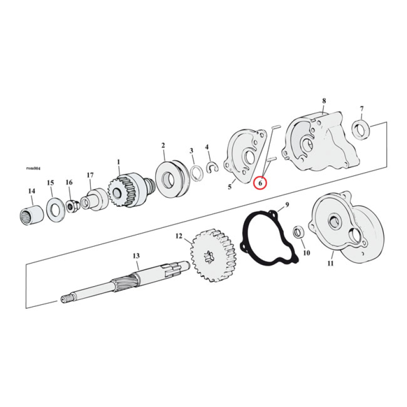 ROLL PIN, STARTER SHAFT HOUSING 590211