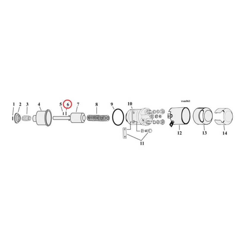 ROLL PIN, SOLENOID/MAINSHAFT 590212