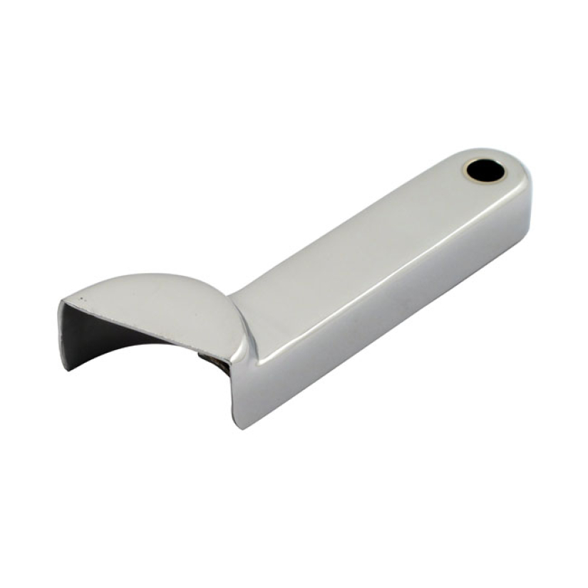 SHIFTER LEVER COVER. CHROME STAMPED STEEL.  85-06 BIG TWIN (EXCL. 2006 590275