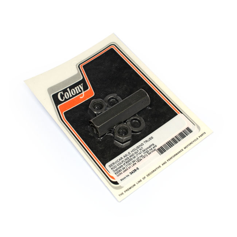 COLONY, SERVI-CAR AXLE HOUSING TRUSS ROD COUPLING KIT BLACK PARKERIZED 590306