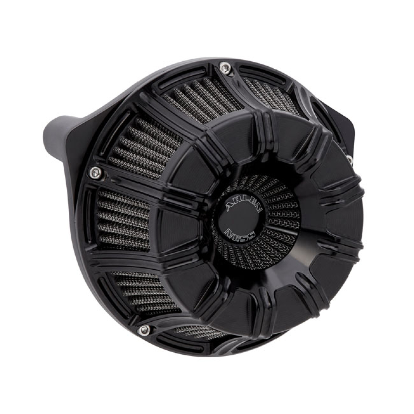 ARLEN NESS, INVERTED AIR CLEANER KIT ''10-GAUGE''. ALL BLACK - ALL BLA 590375