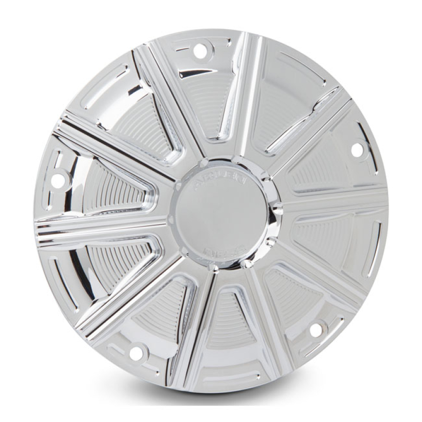 ARLEN NESS, 10-GAUGE II DERBY COVER. CHROME CHROME. CNC MACHINED BILLE 590388