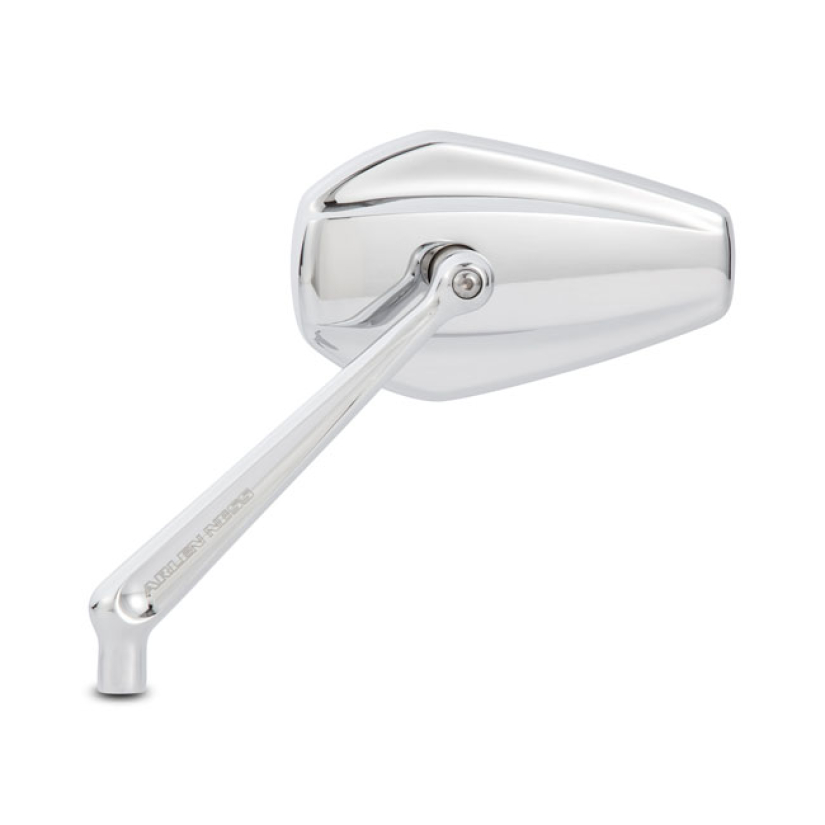 ARLEN NESS, MINI STOCKER BILLET MIRROR LEFT CHROME CHROME PLATED. BILL 590437