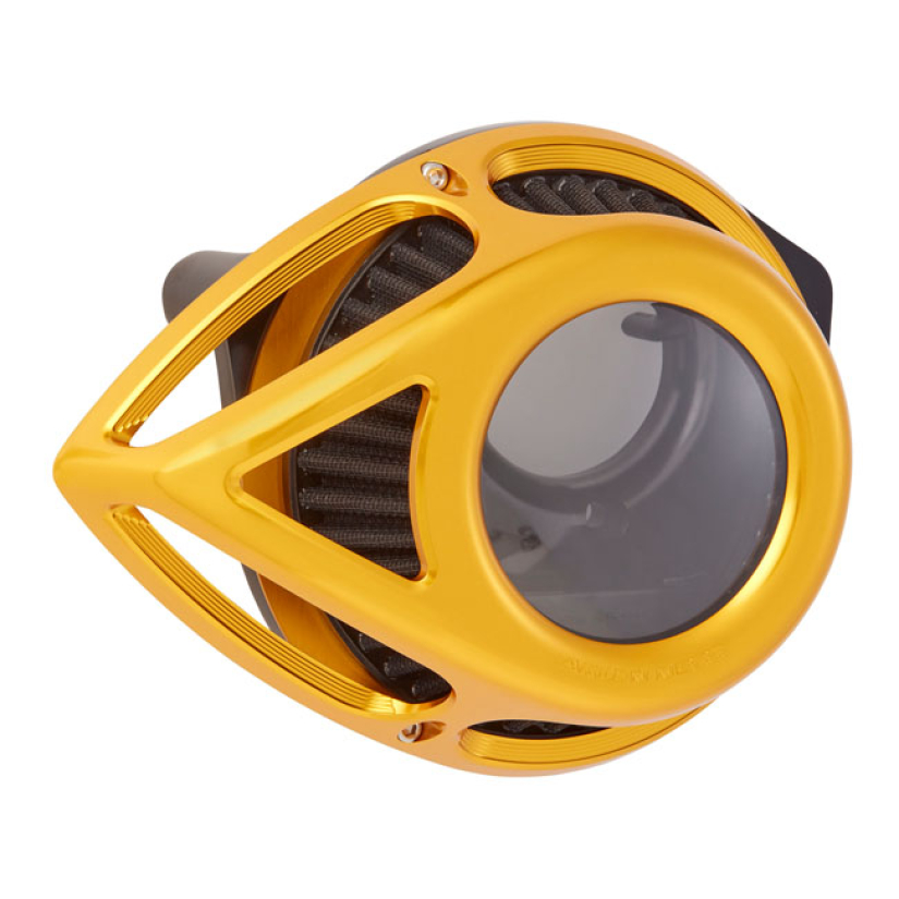 ARLEN NESS, CLEAR TEAR AIR CLEANER ASSEMBLY. GOLD GOLD ANODIZED. THE T 590450