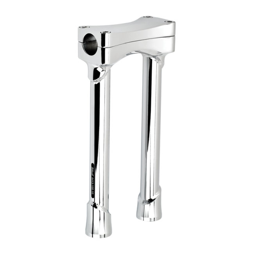 BILTWELL MURDOCK O/S STRAIGHT RISERS 10" CHROME CHROME PLATED. THIS CO 590789