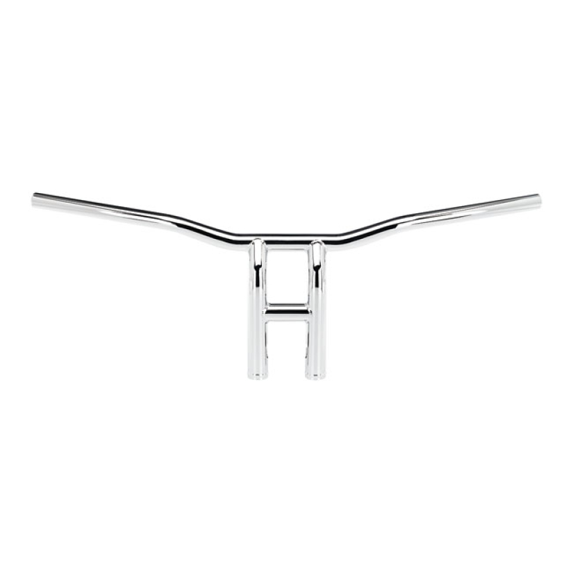 BILTWELL TYSON XL PULLBACK HANDLEBAR 10" CHROME SLOTTED 590800