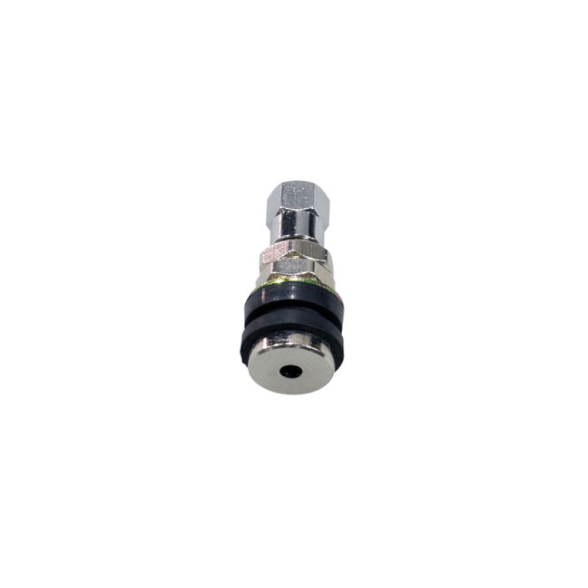 TUBELES VENTTIILI, RUUVATTAVA. SCREW-IN TUBELESS VALVE STEM. CHROME HEX CAP 592650