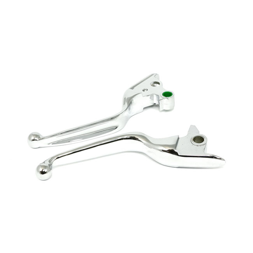HANDLEBAR LEVER KIT, WIDE BLADE, CHROME 592651