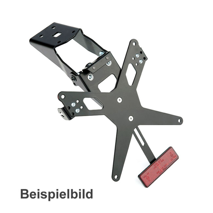 ZIEGER, UNDER FENDER LICENSE PLATE BRACKET KIT. X-LINE7 BLACK POWDER C 593524