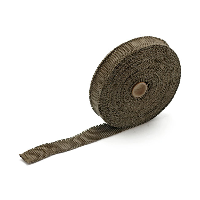 EXHAUST INSULATING WRAP. 1" WIDE COPPER FIBERGLASS EXHAUST WRAP SOLD I 597523