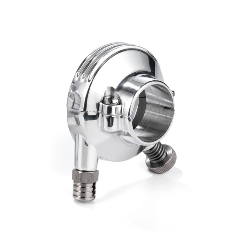 K-TECH 7/8" DELUXE THROTTLE HOUSING. POLISHED ALUMINUM POLISHED FORGED 597563
