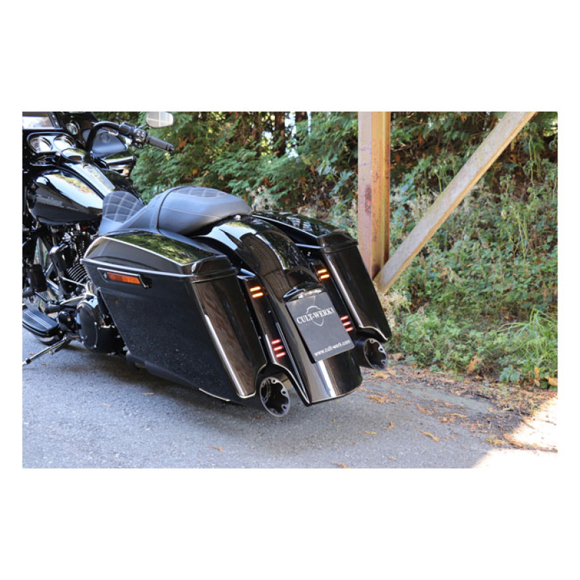 CULT-WERK, TOURING REAR FENDER CONVERSION KIT ''V2 CUSTOM'' UNPAINTED 597798