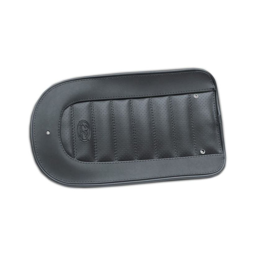 MUSTANG, REAR FENDER BIB. PLAIN WITH BRAIDED EDGES BLACK. TUCK & ROLL 597849