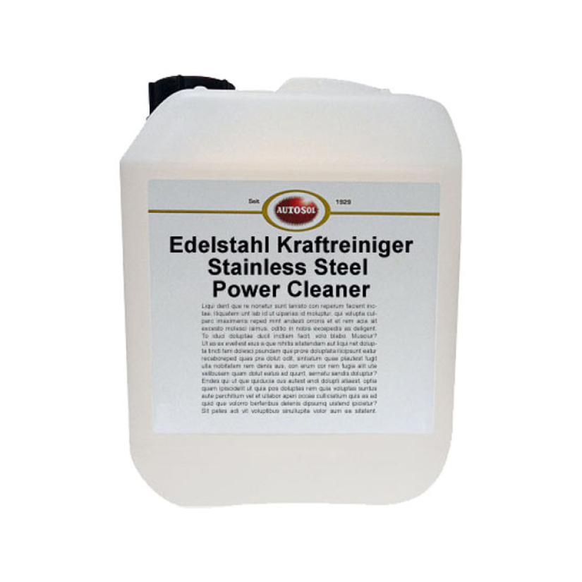 AUTOSOL, STAINLESS STEEL POWER CLEANER. CANISTER 10 LITER CLEANS STAIN 598059