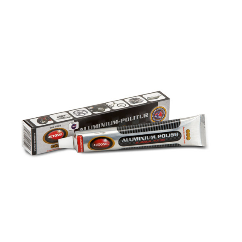 AUTOSOL, ALUMINUM POLISH. TUBE 75CC CLEANS AND POLISHES UNTREATED ALUM 598061