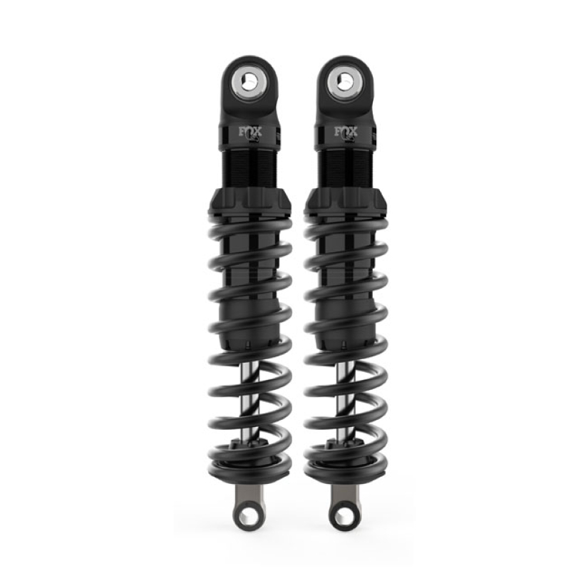 FOX IFP SHOCKS 13", BLACK 13" STANDARD HEIGHT. STANDARD SPRINGS. MATTE 599066