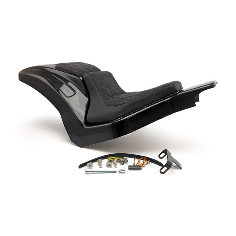 CULT-WERK, SOFTAIL WIDE FENDER KIT ''RACING''. 2-UP SEAT UNPAINTED GLO 599134