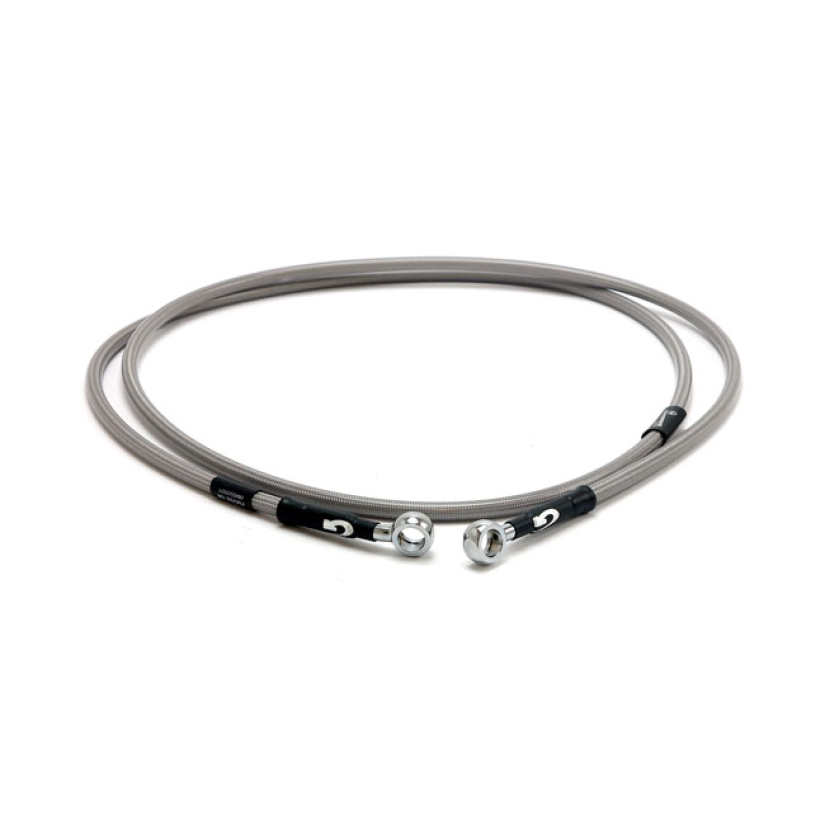 GOODRIDGE BRAKE LINE UPPER FRONT, STAINLESS CLEAR COATED STAINLESS CLE 599140