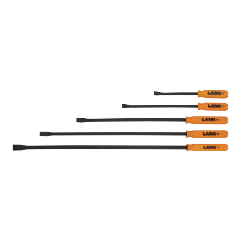 LANG TOOLS, PRY BARS. 5-PIECE SET SET WITH 12" (30.5CM); 17" (43.2CM); 599176